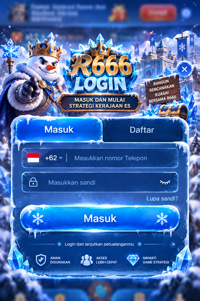 R666 Login game strategi kerajaan es